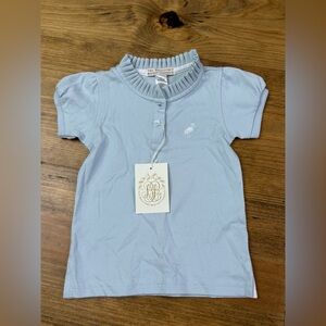 The Beaufort Bonnet Co. Little Miss Prim & Proper Polo Buckhead Blue White